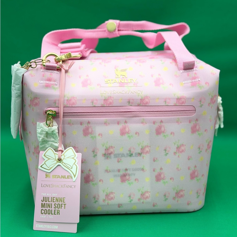 Stanley x Loveshack Fancy Julienne Mini Soft Cooler Bag, Pink Ibiza Sunset